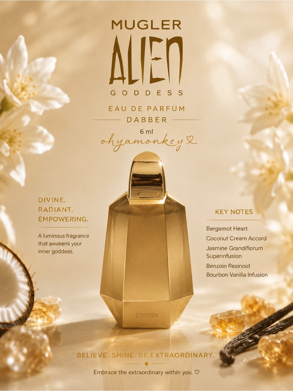 Mugler Alien Goddess EDP Dabber 6ml no box